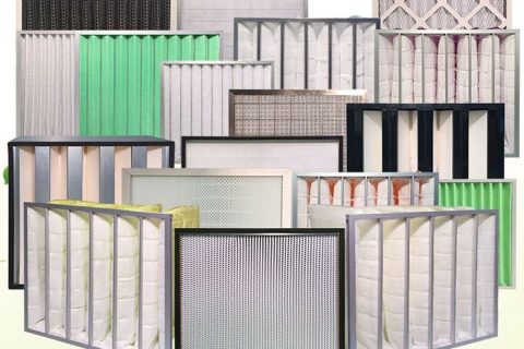 GMP潔凈室初效過濾器、中效、高效的三級過濾空氣凈化系統